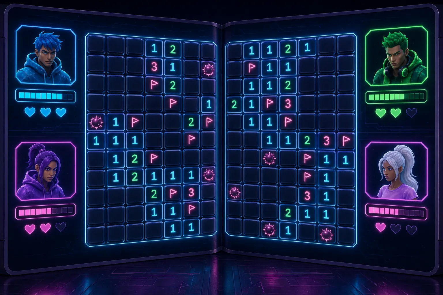 MineRacer: in-game scene