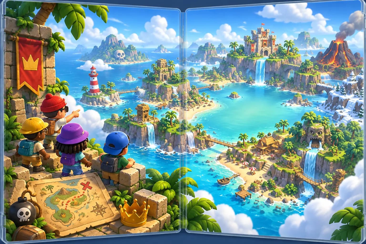 PARTY ISLAND: in-game scene