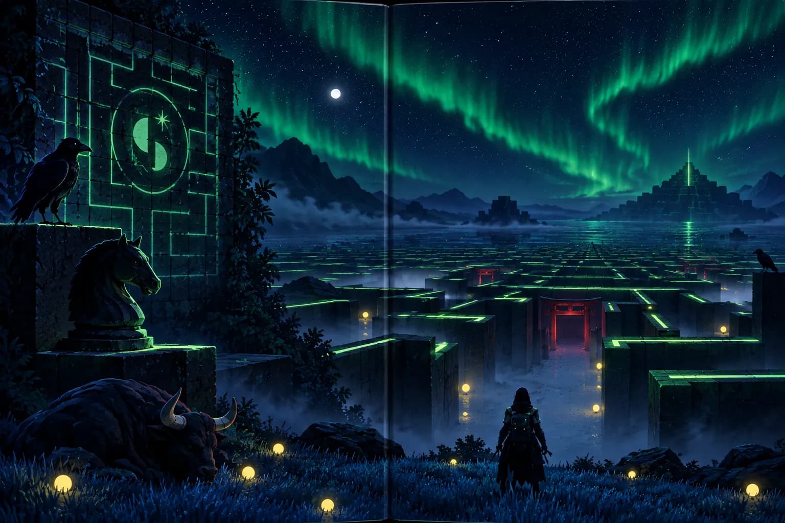 MEQ Radio Recursive Labyrinth: in-game scene