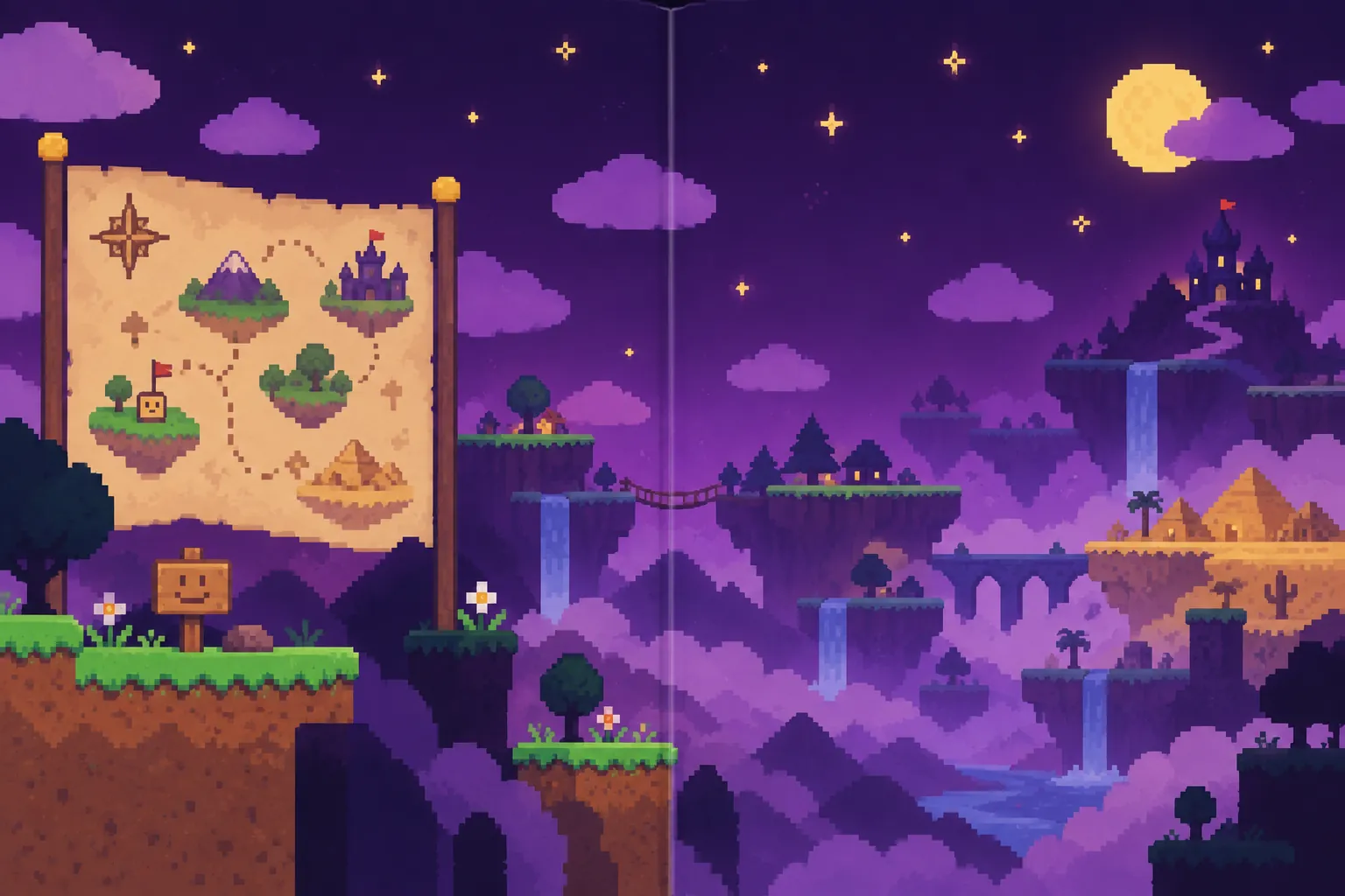 Totally Normal Platformer: in-game scene