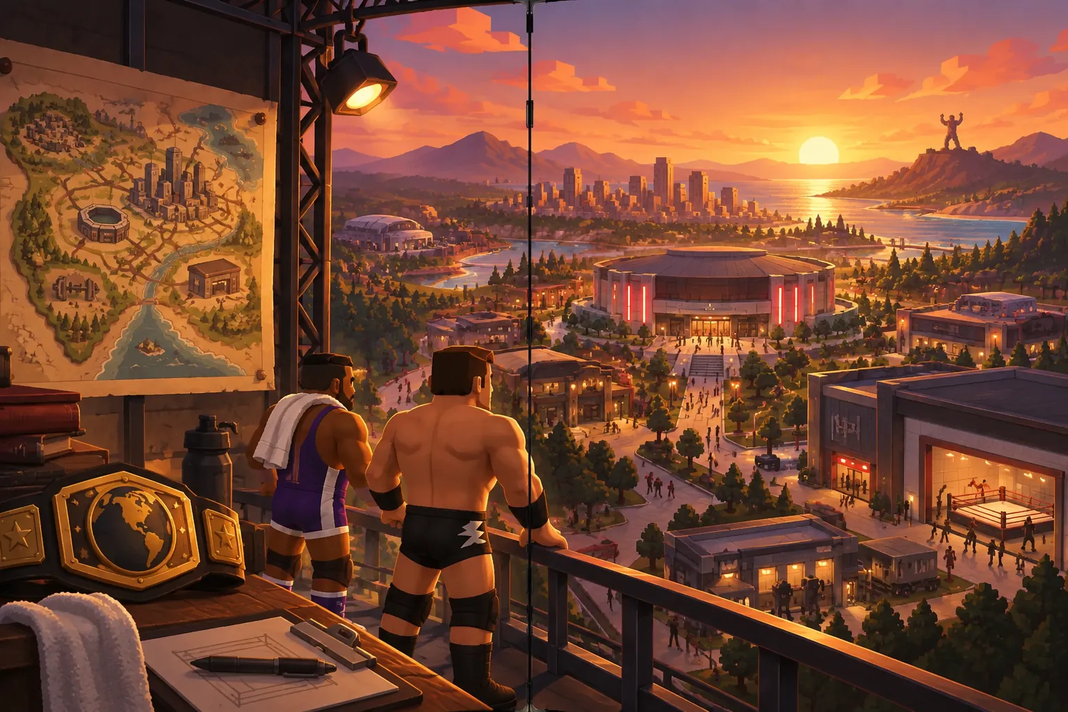WWEPG13: Restless Tycoon: in-game scene