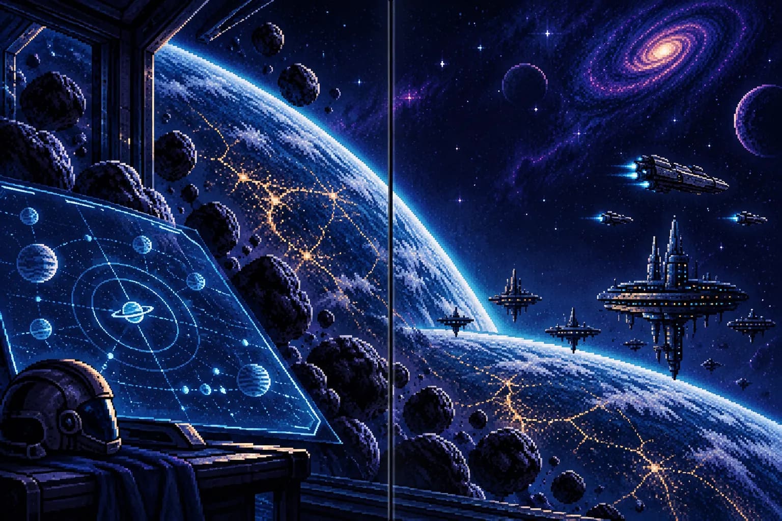 ASTRORAID: in-game scene