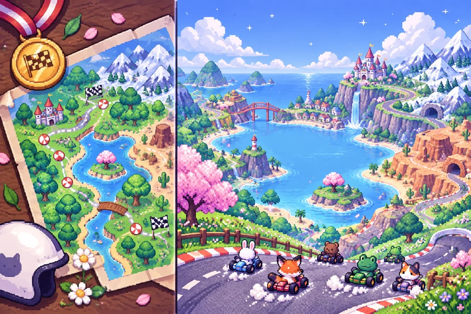 Pocket Rally: in-game scene