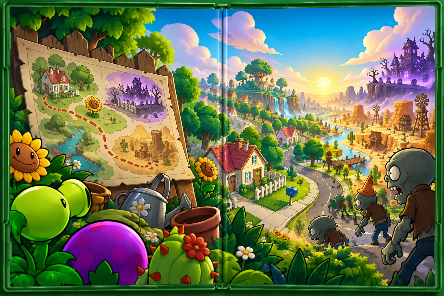 Plants vs. Zombies Reimagined: in-game scene