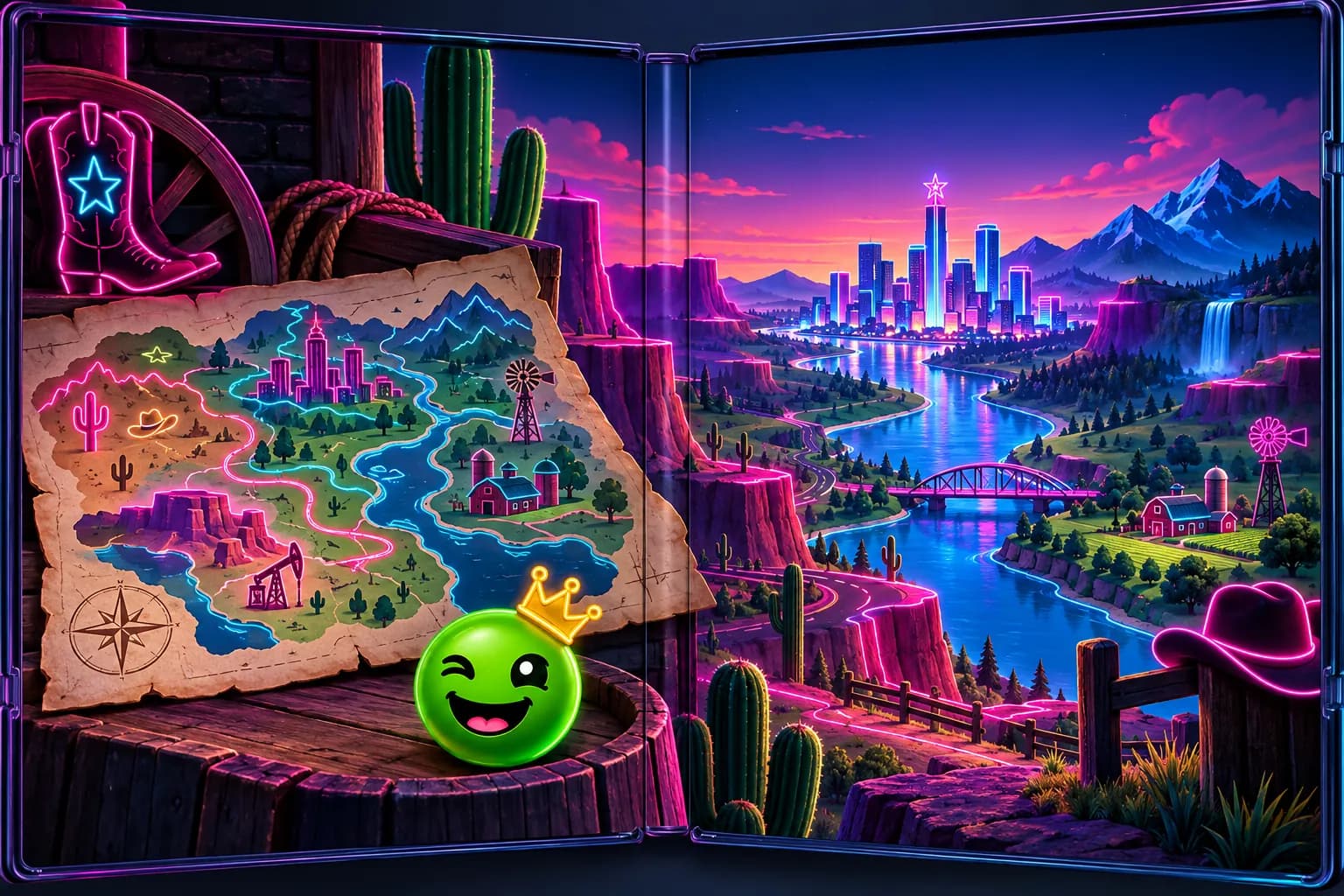 The Big Pea: in-game scene