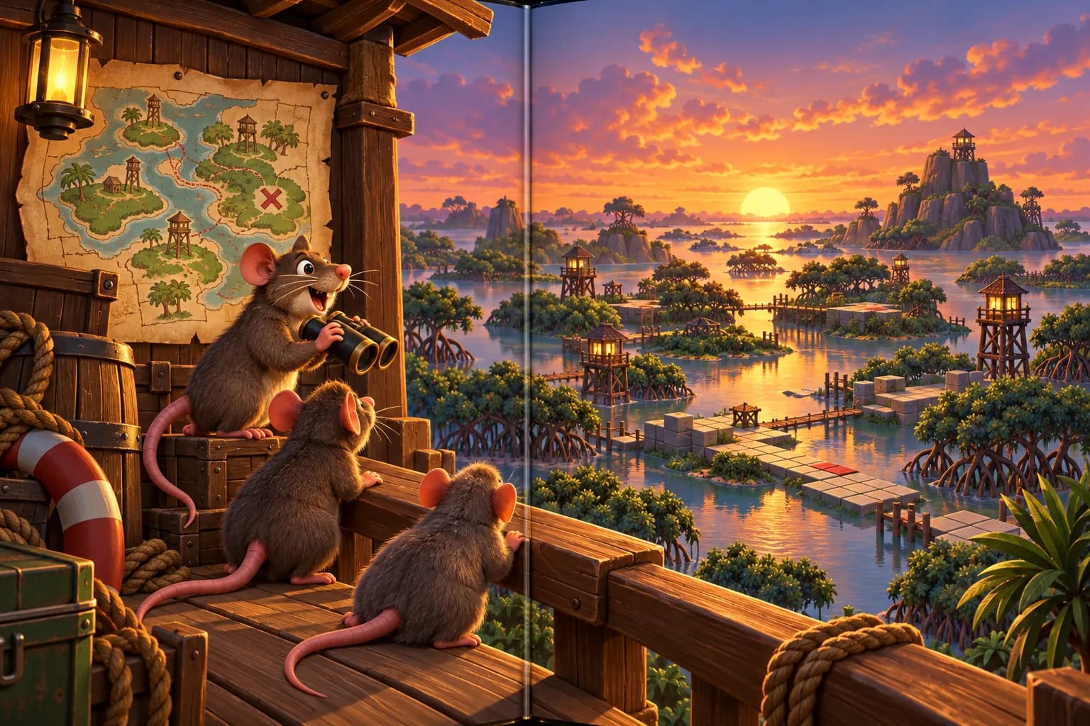 Exploding Rats: in-game scene