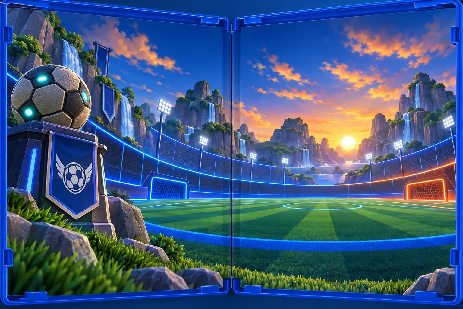 Soccer with Cars: in-game scene