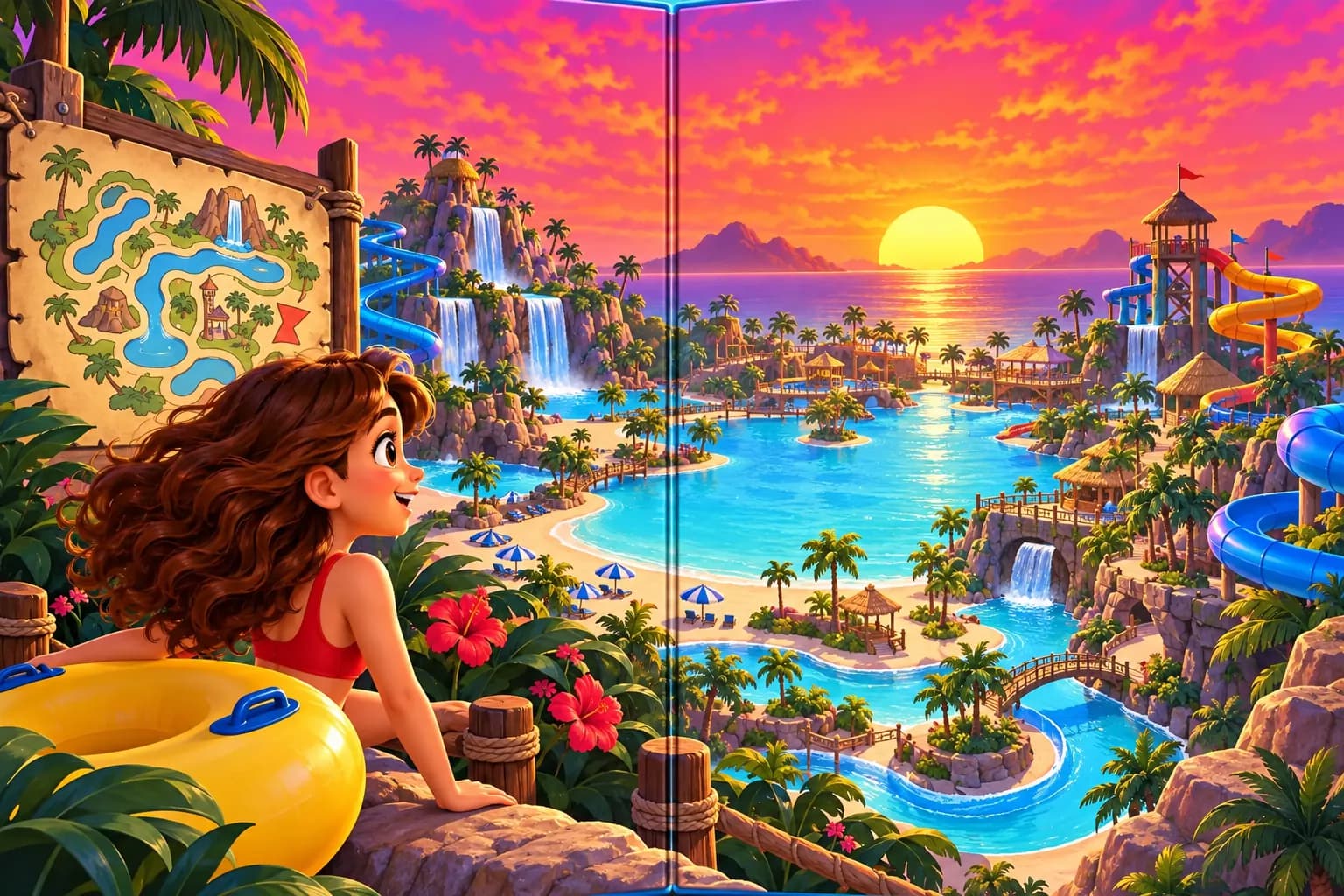 Splash Park: in-game scene