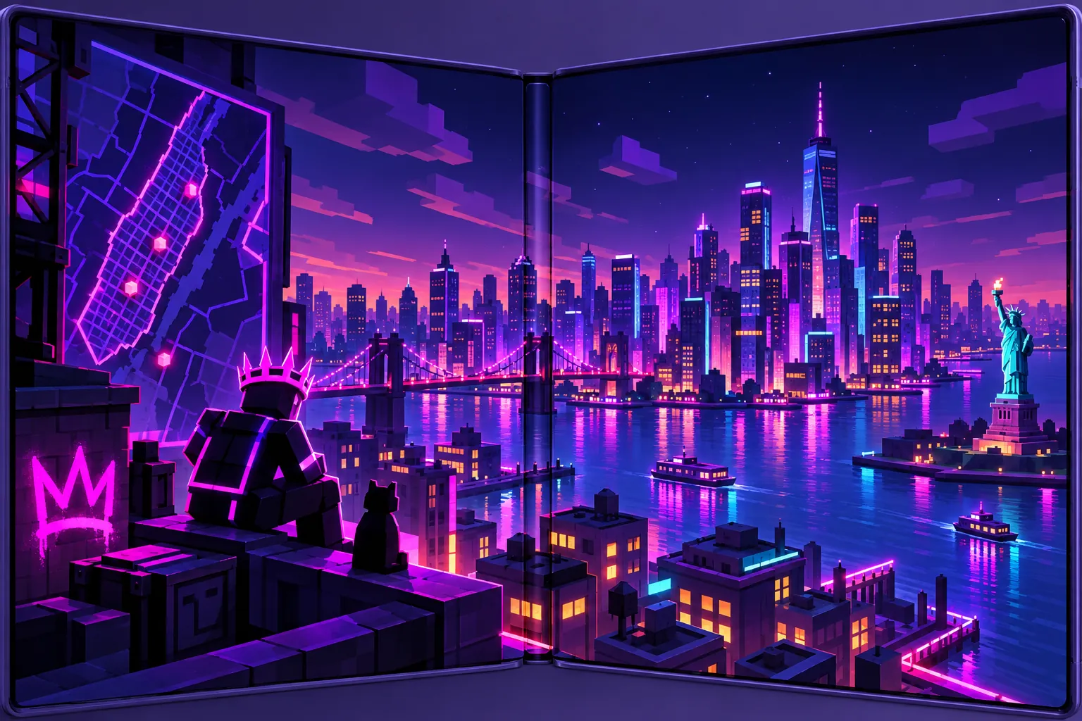 AURA FARM: NYC: in-game scene