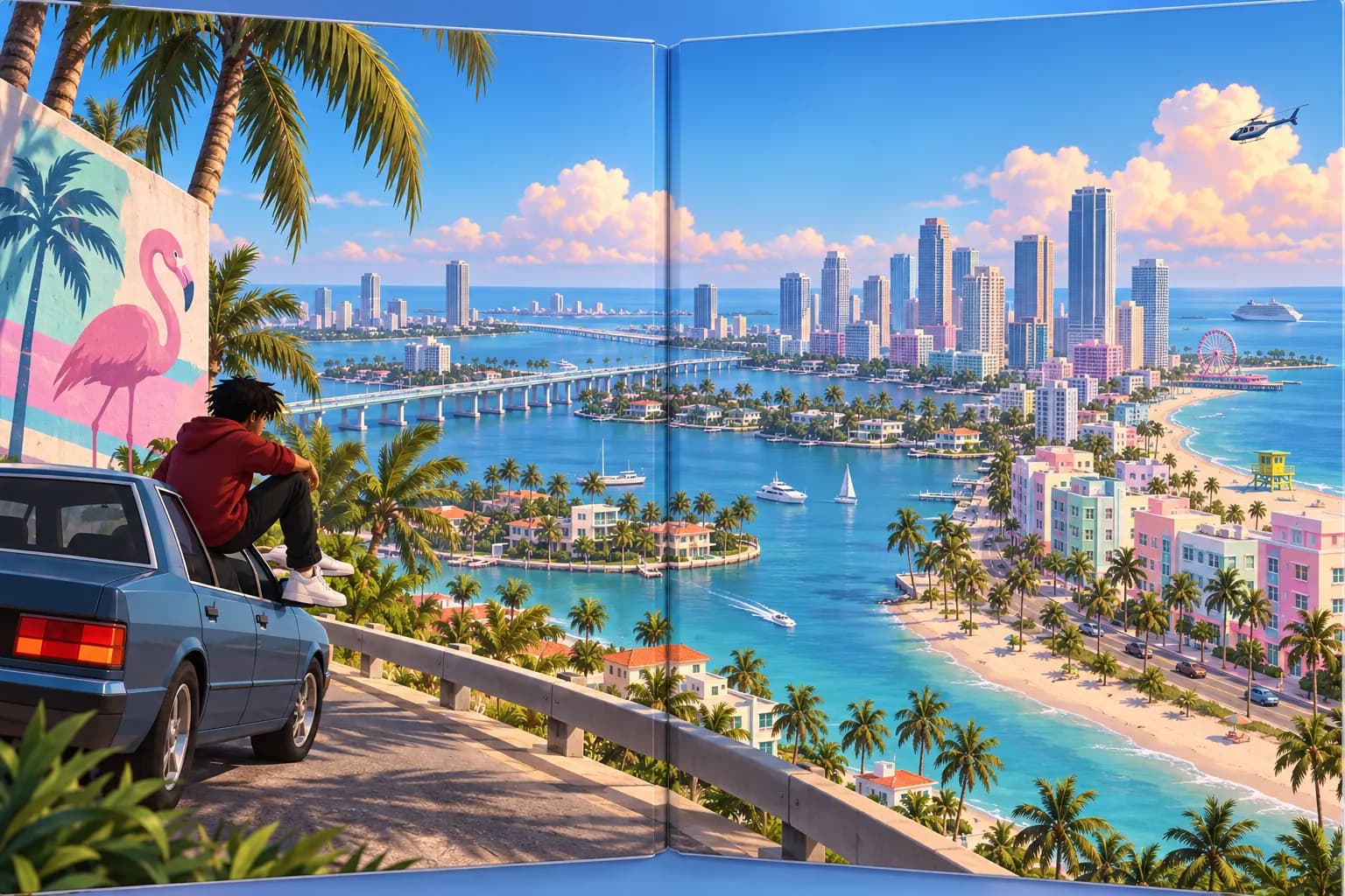Grand Theft Sedan 6: in-game scene