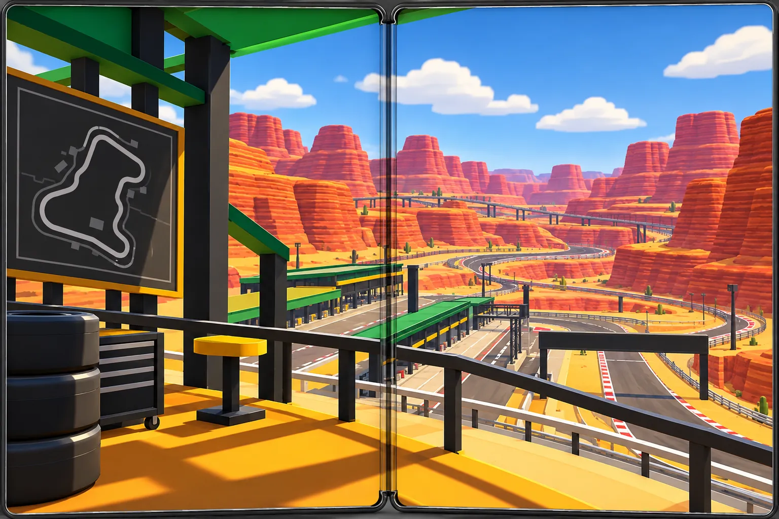 Pit Wall: in-game scene