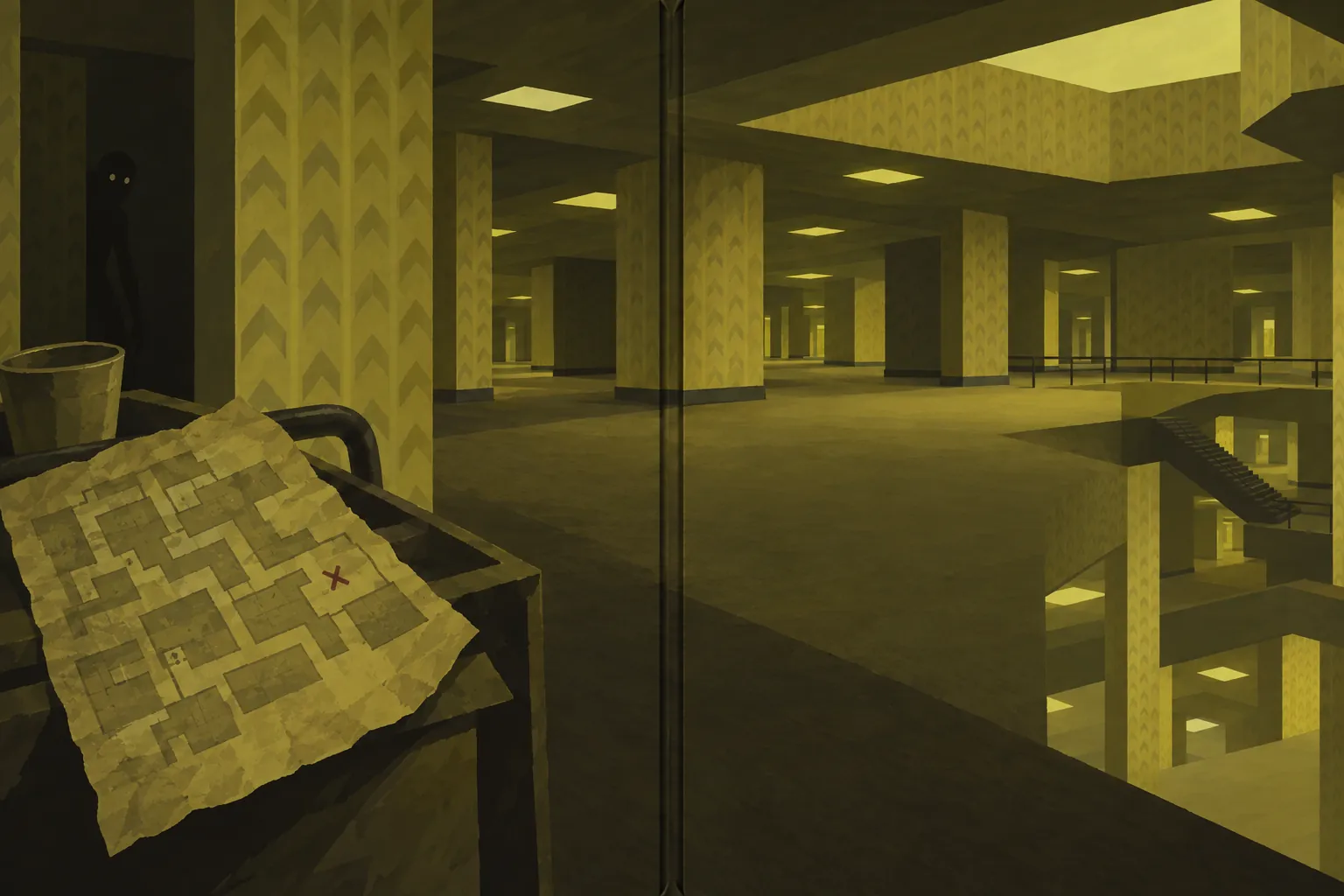 Escape From Backrooms: in-game scene