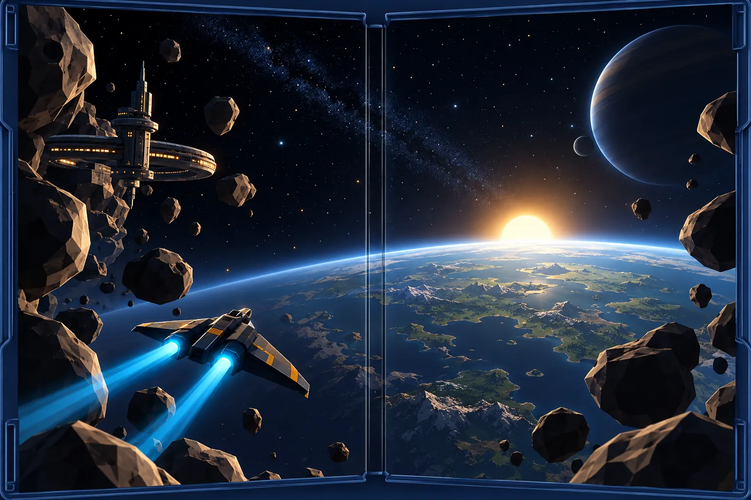 Vector Aces: in-game scene