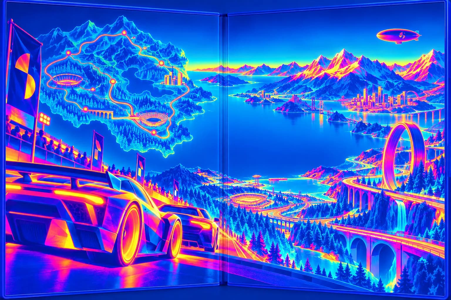 TRACKRAGEOUS: in-game scene