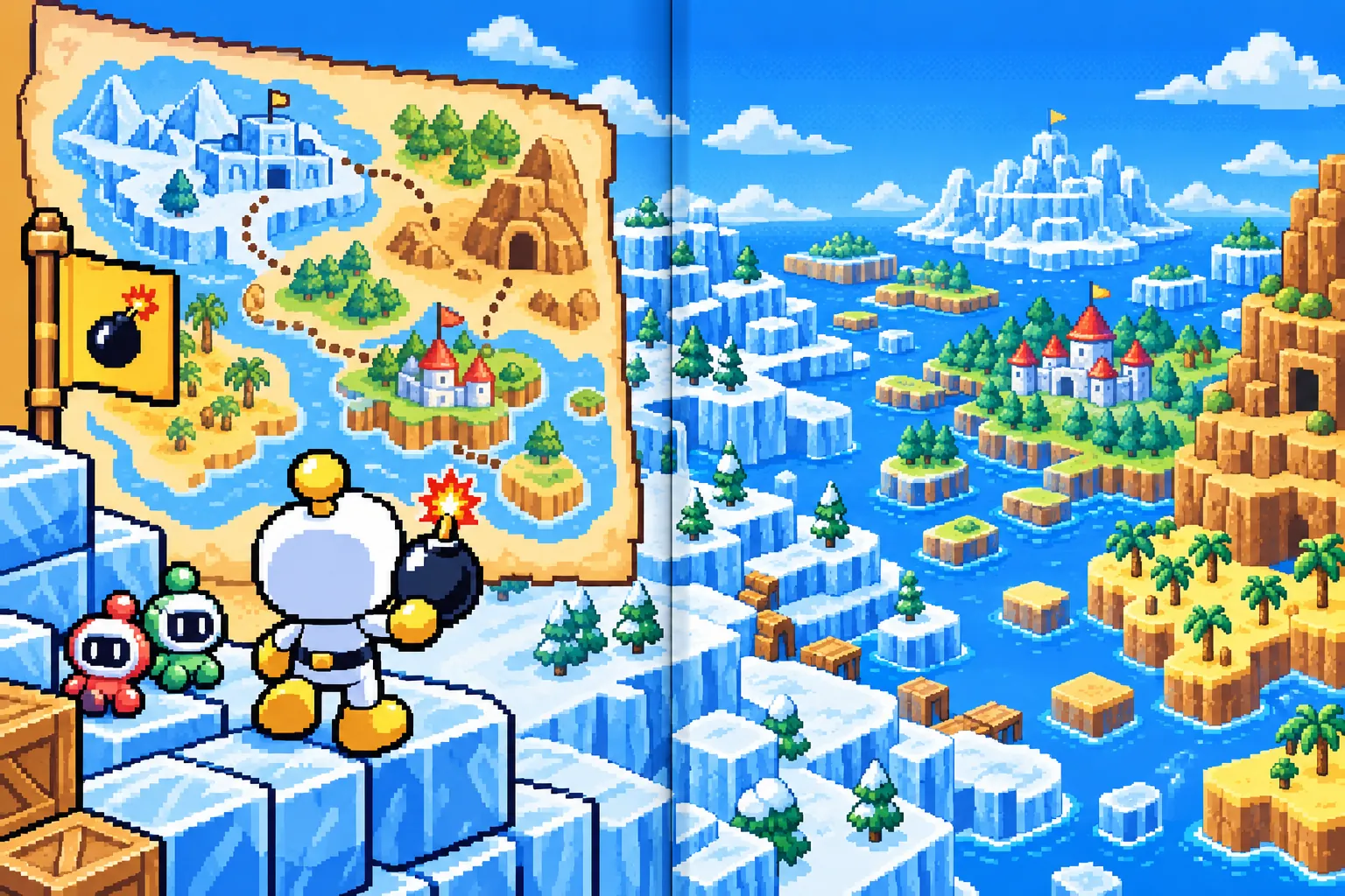 BOOMBERMAN: in-game scene