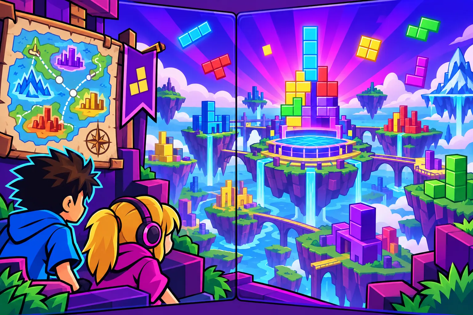 Block Friends Online: in-game scene