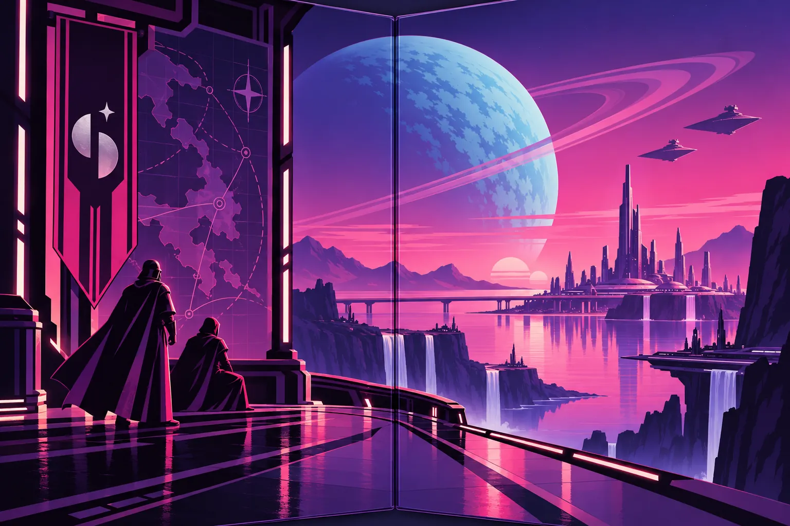 Star Saber: in-game scene