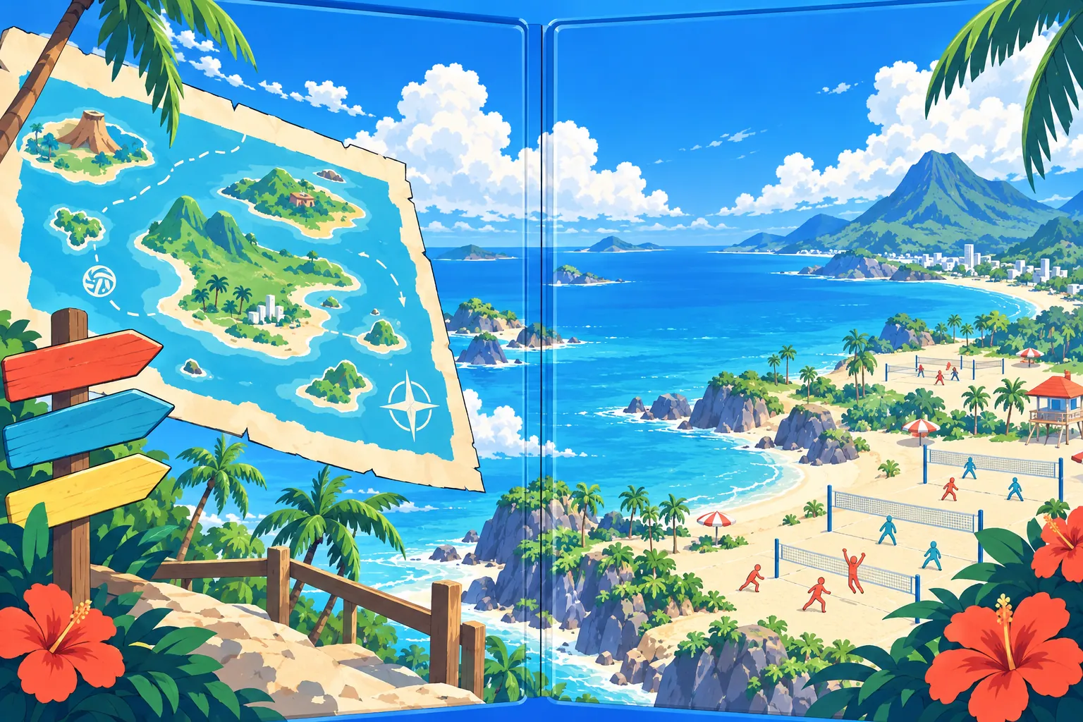 MG Volleyball: in-game scene