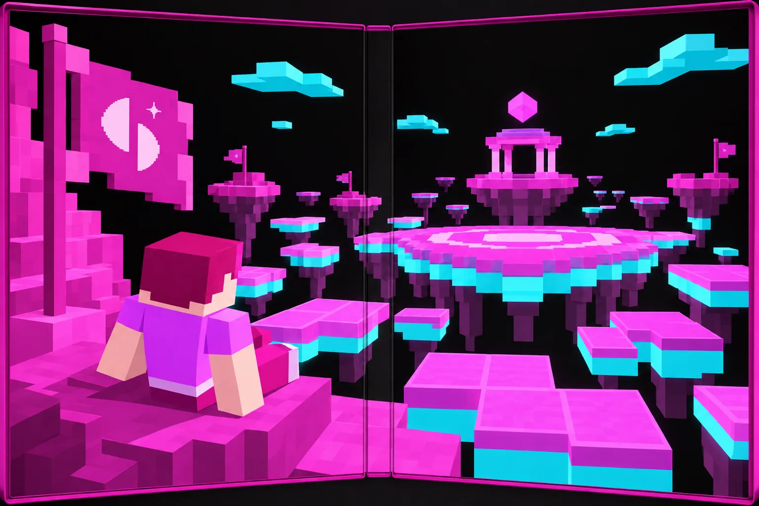 Spleef Game: in-game scene
