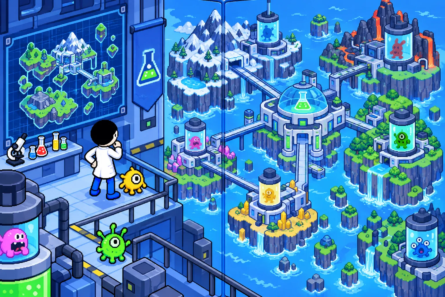 mrbeastLAB: in-game scene