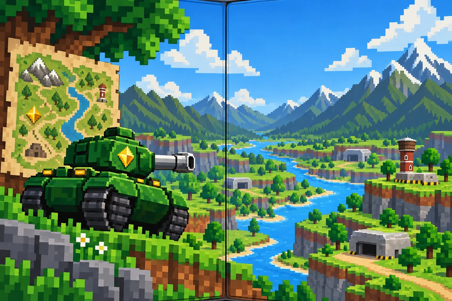 Tanks: Proving Ground: in-game scene