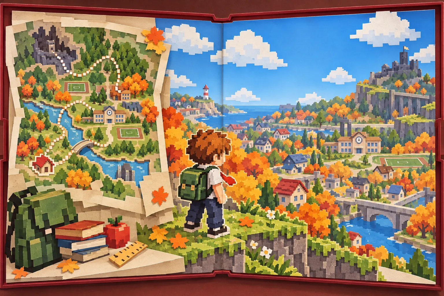 Run Home From School: in-game scene