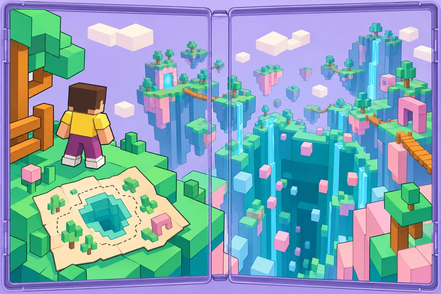 Block Dropper: in-game scene