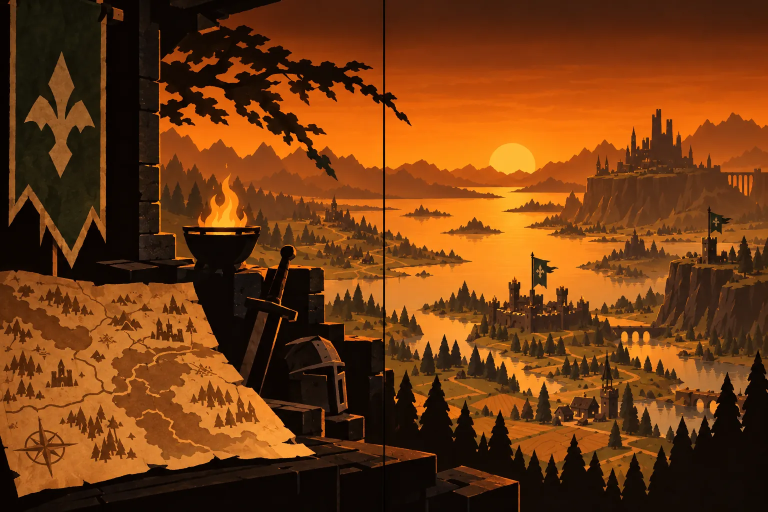 Banners of Ash: in-game scene