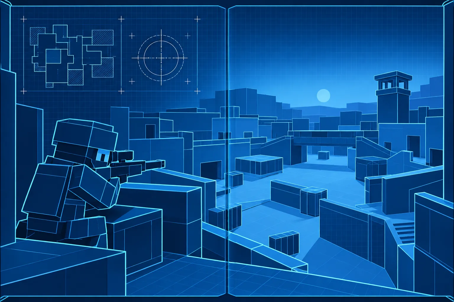 Blockstrike: in-game scene