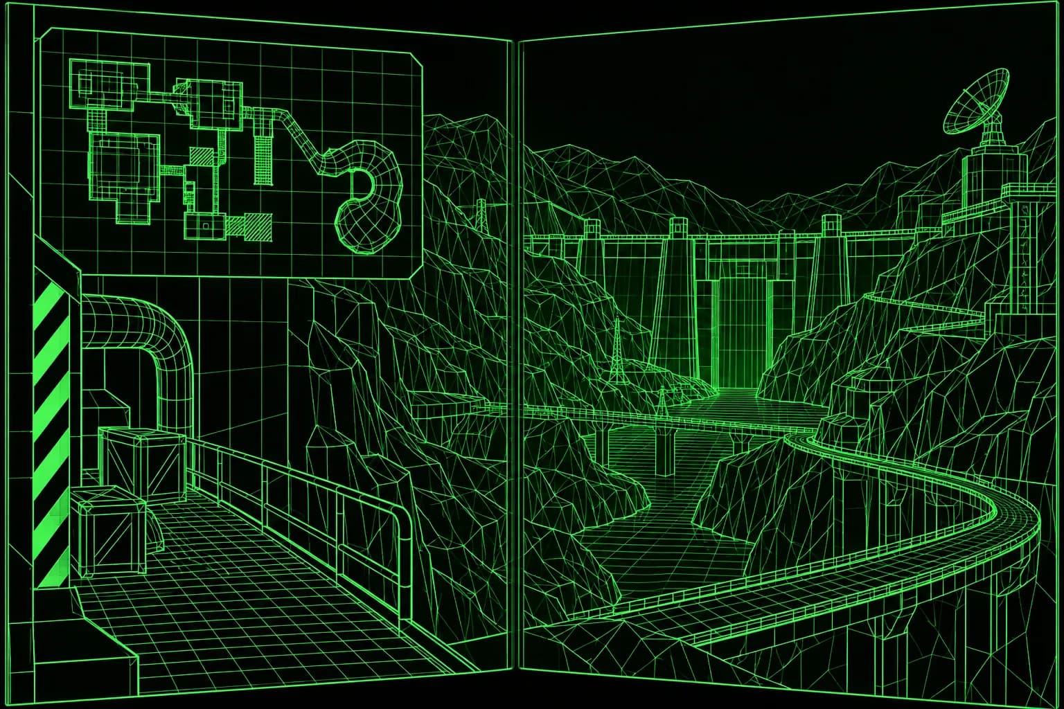 Half life Tech Demo: in-game scene