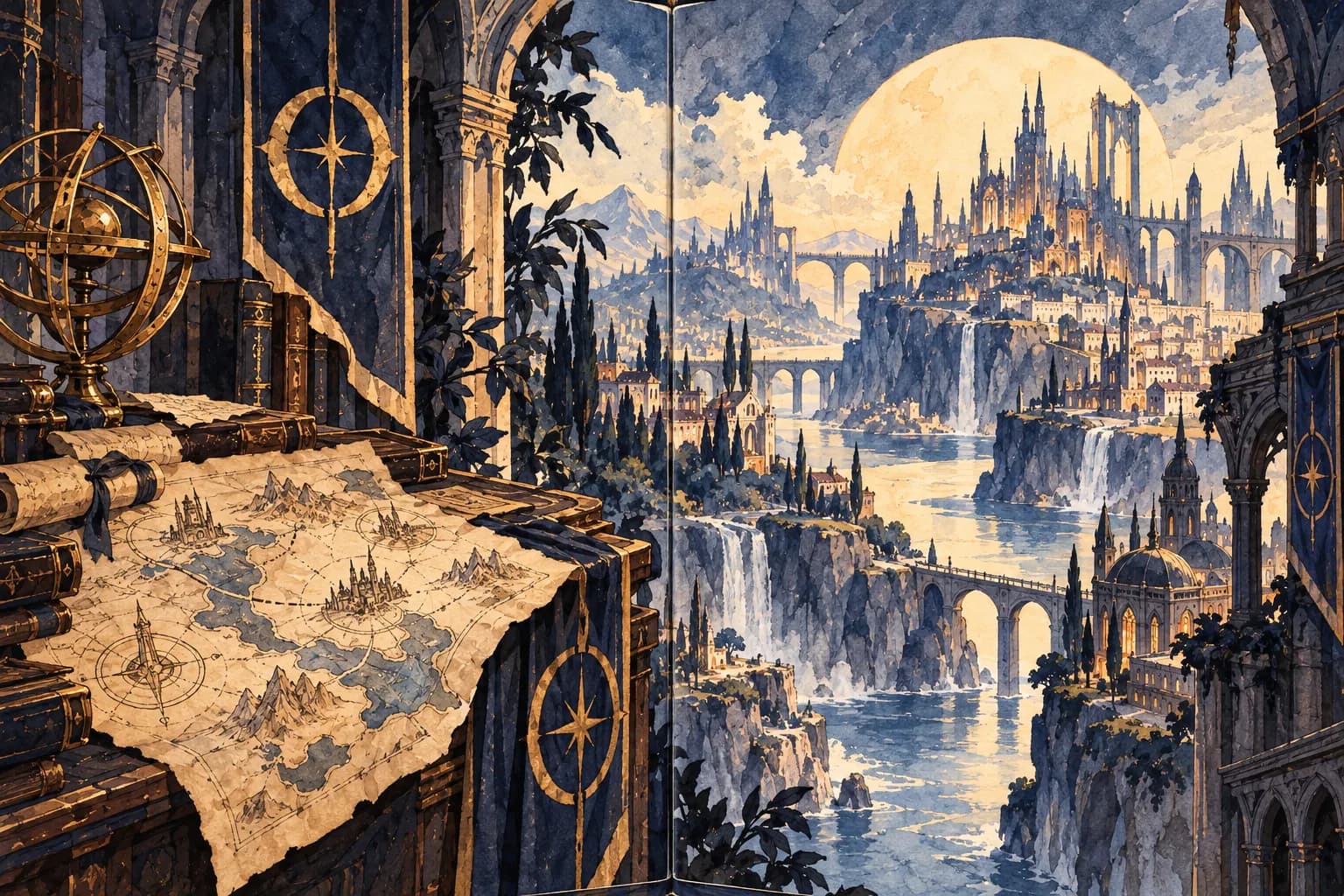 OMENFOLD — The Fractured Archive: in-game scene