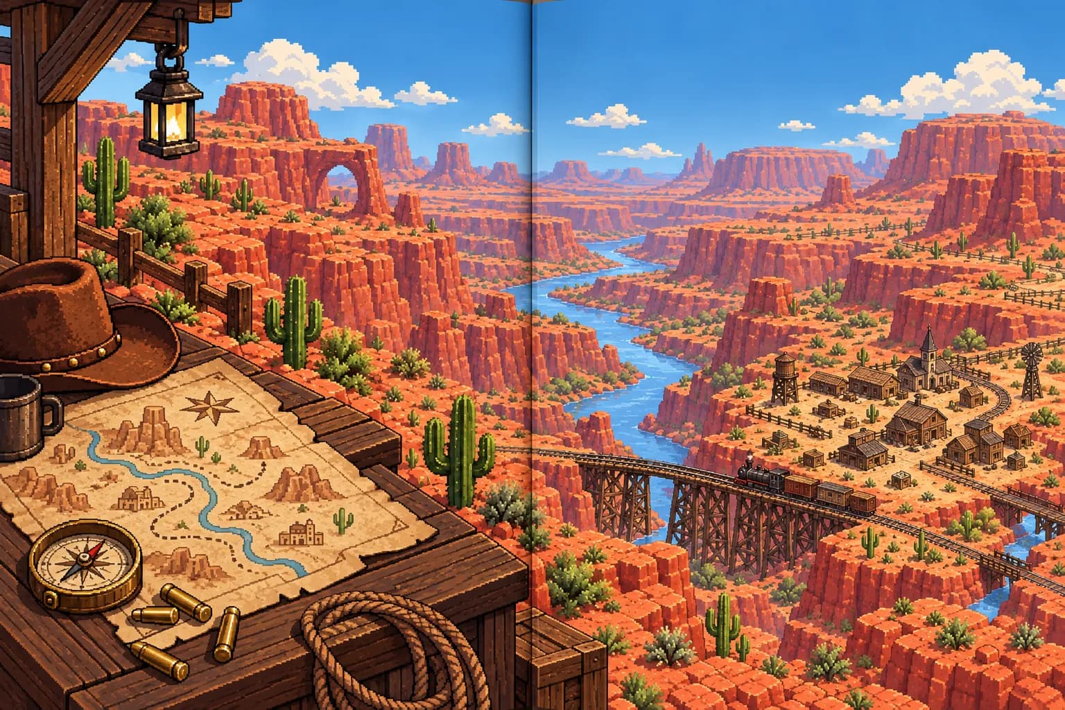 Red Rock Showdown: in-game scene