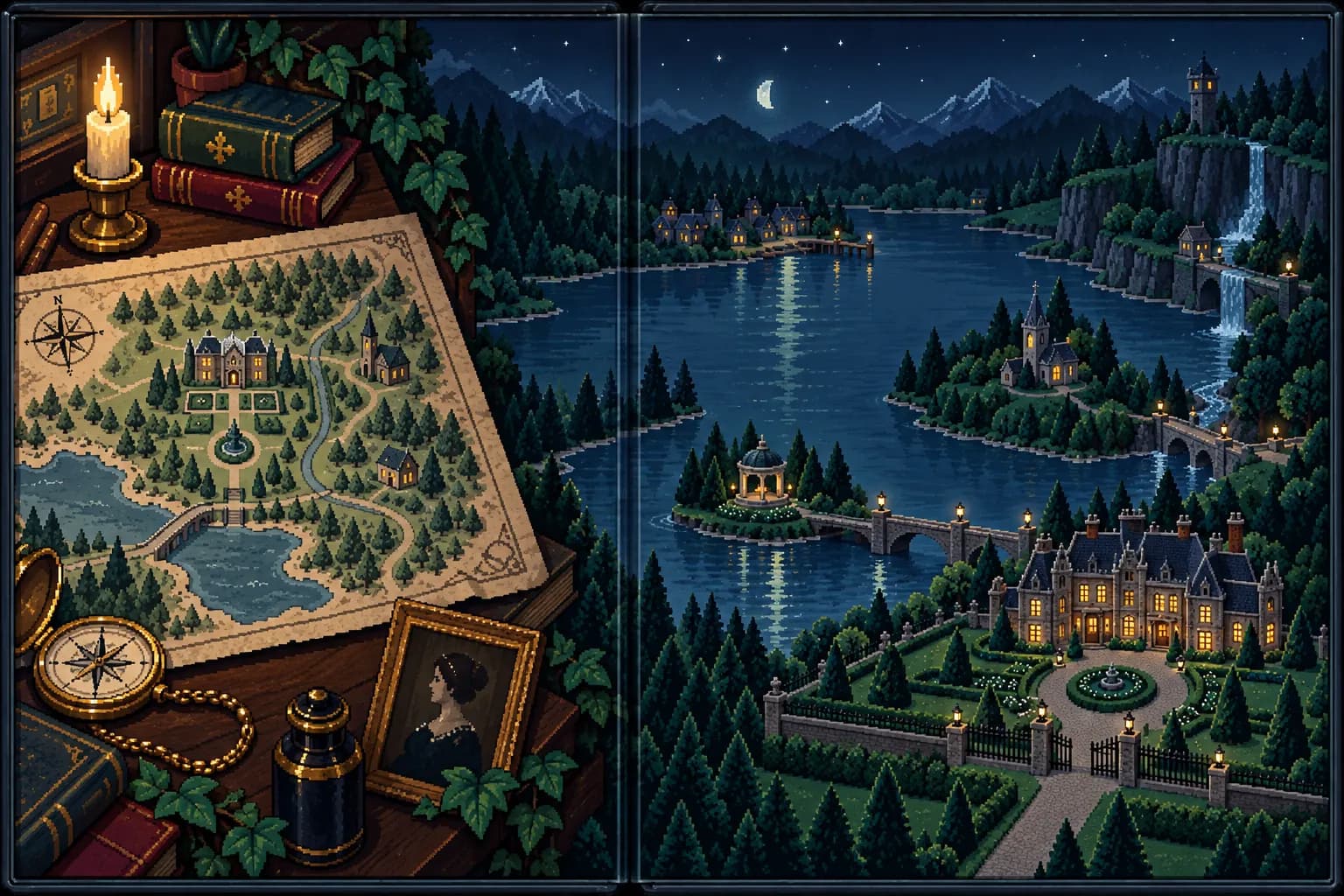 Blackwood Manor 2D: in-game scene