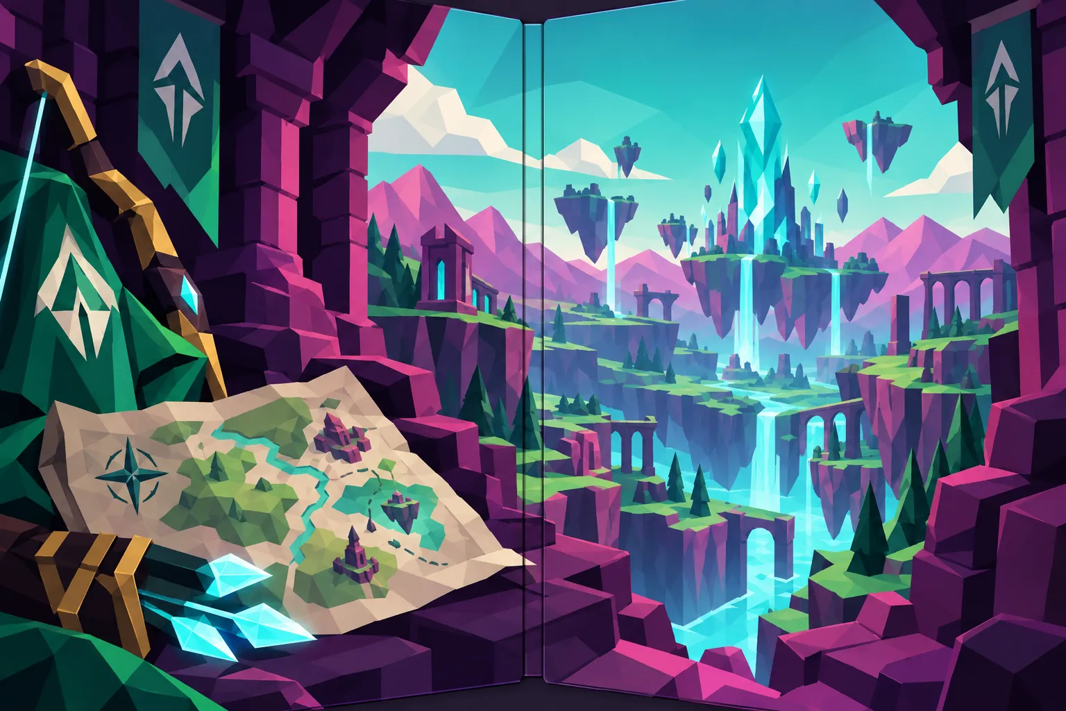 Arrowfall: in-game scene