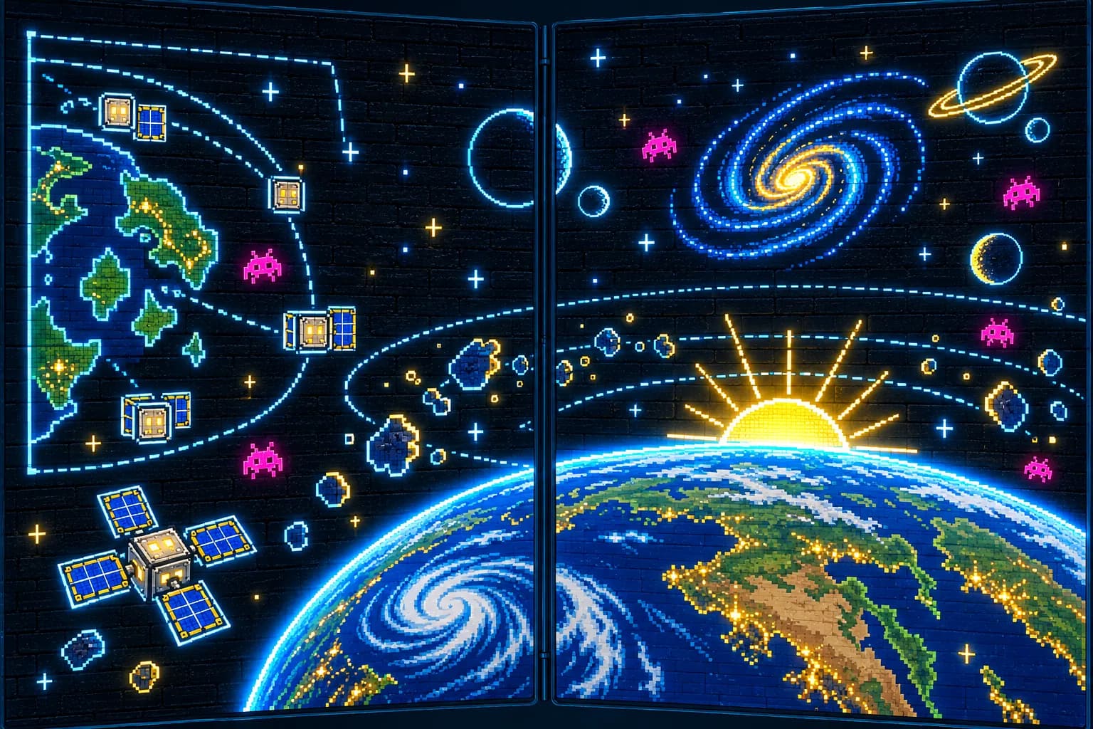 Orbital Stackers: in-game scene