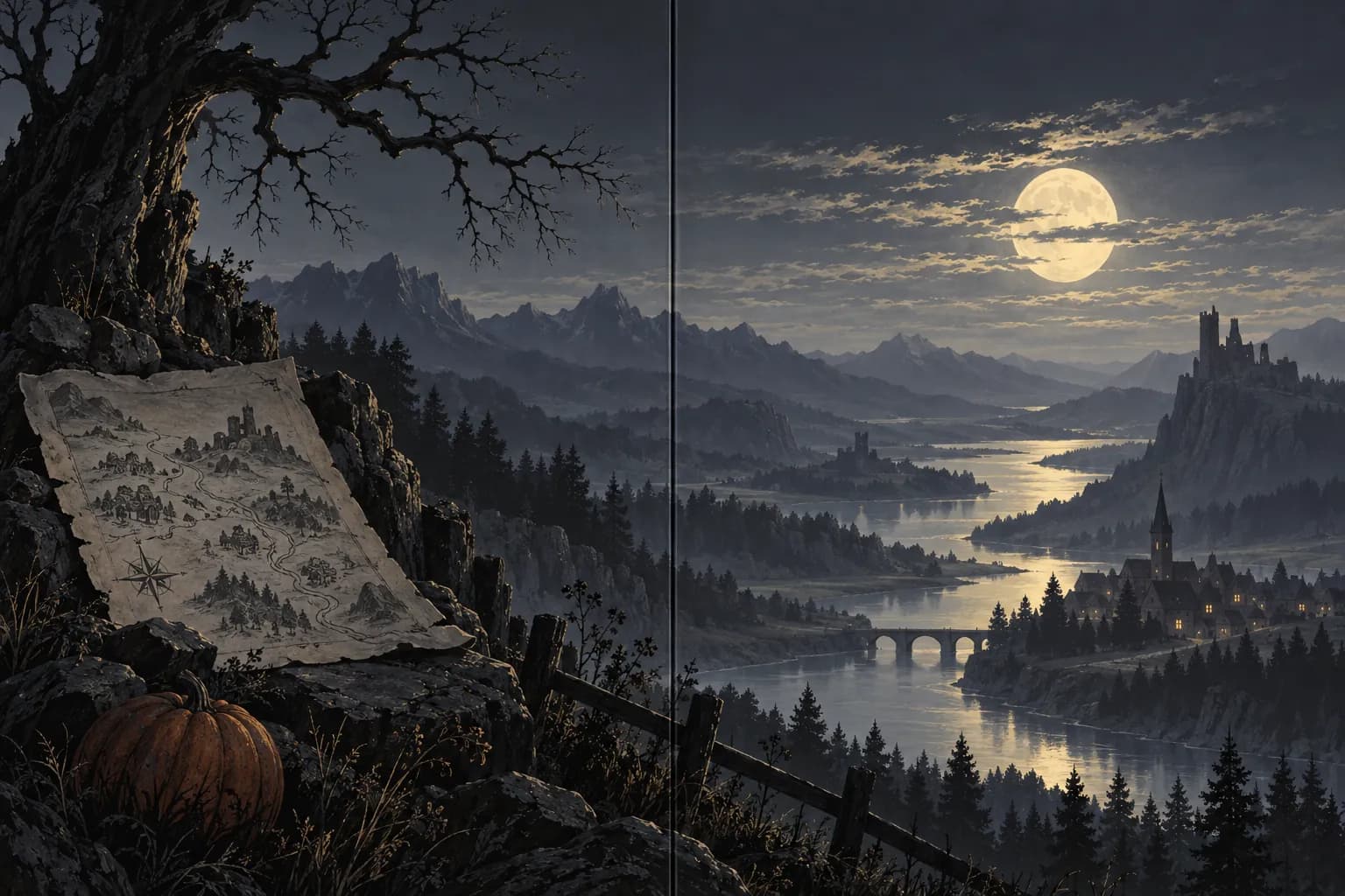 Pumpkin Night: in-game scene
