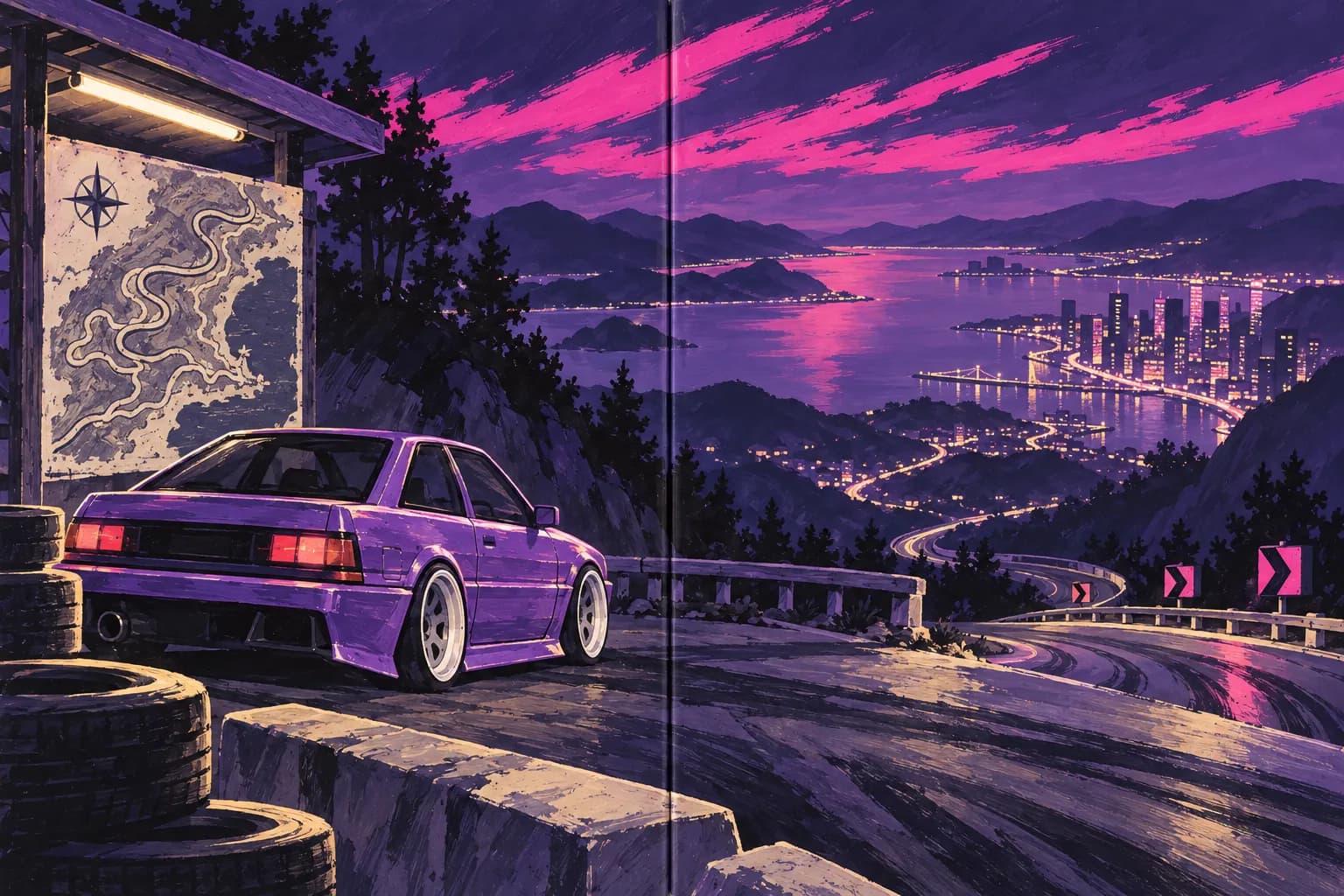 Drift Park: in-game scene