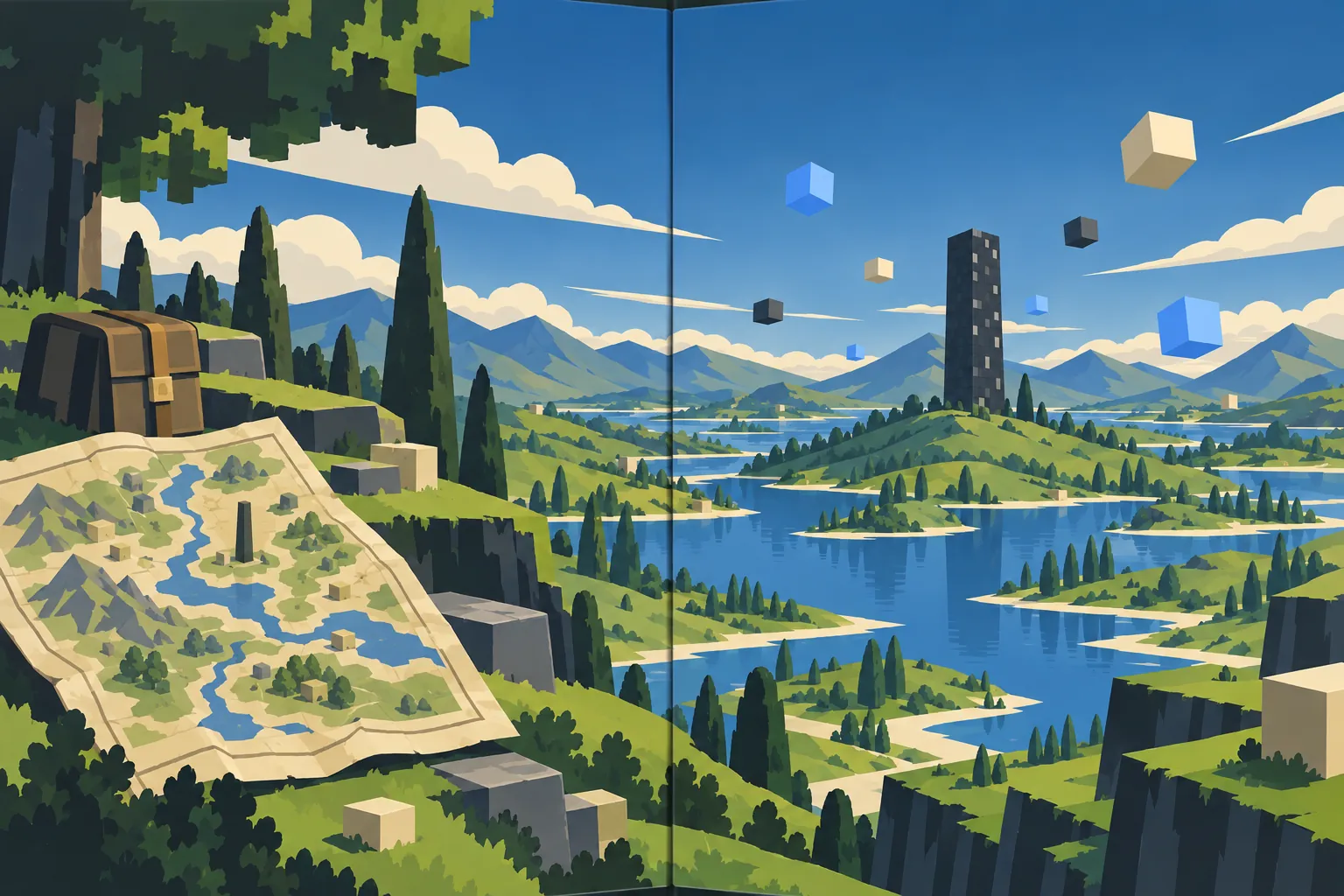 Brick by Brick: Black 4 Wonderland: in-game scene