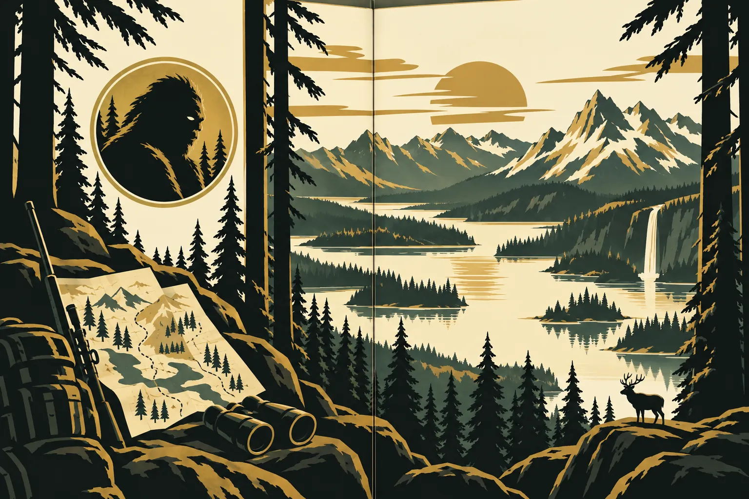 Sasquatch vs Hunters: in-game scene