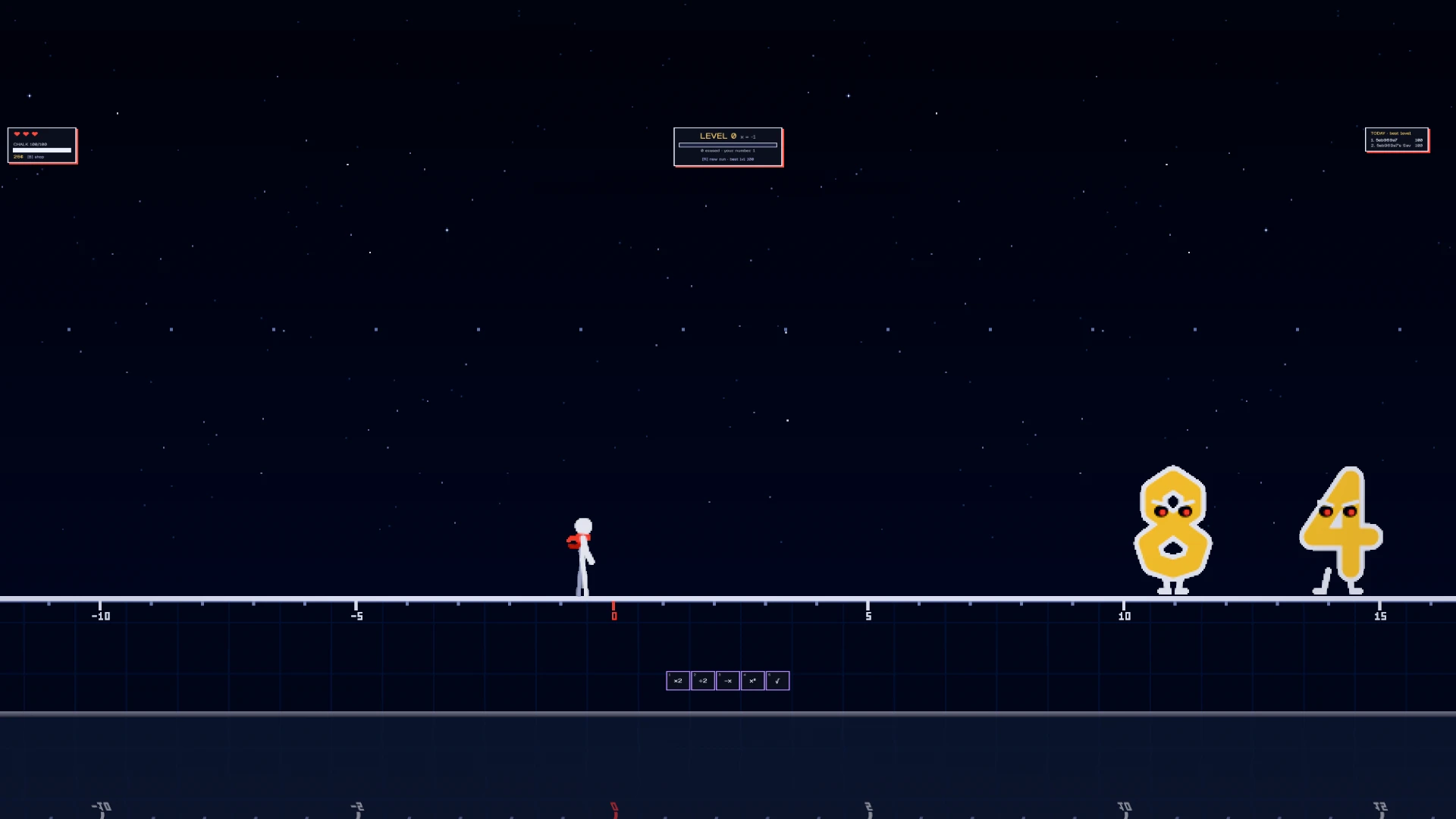 Beat the Infinity: YOU vs Math: a moment in the game