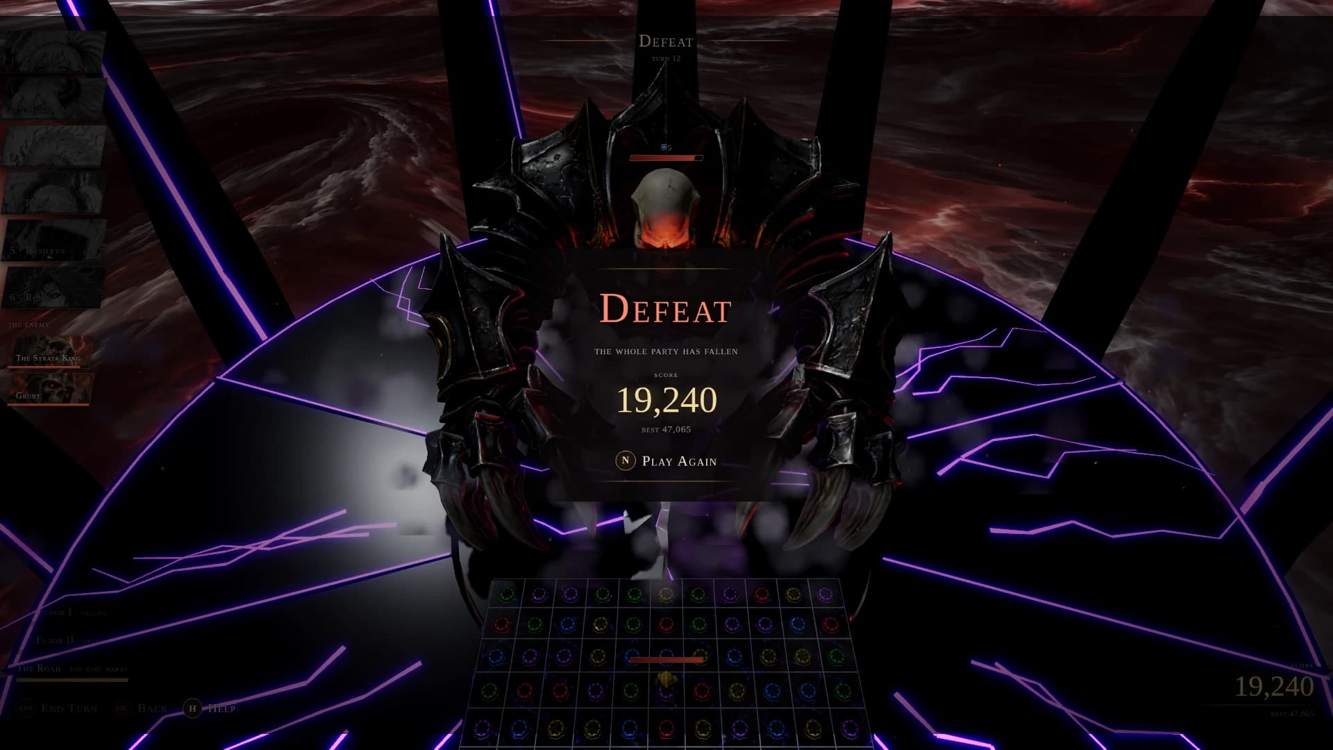 Gemfall: a moment in the game