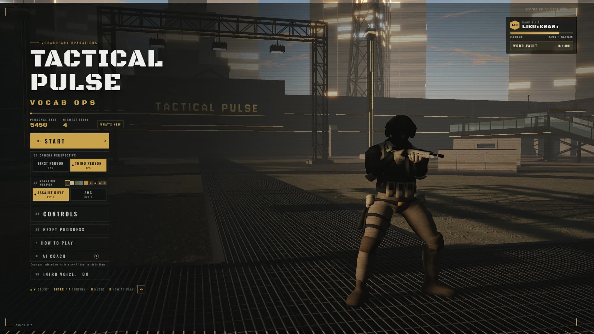 Tactical Pulse: Vocab Ops: Steady Hands