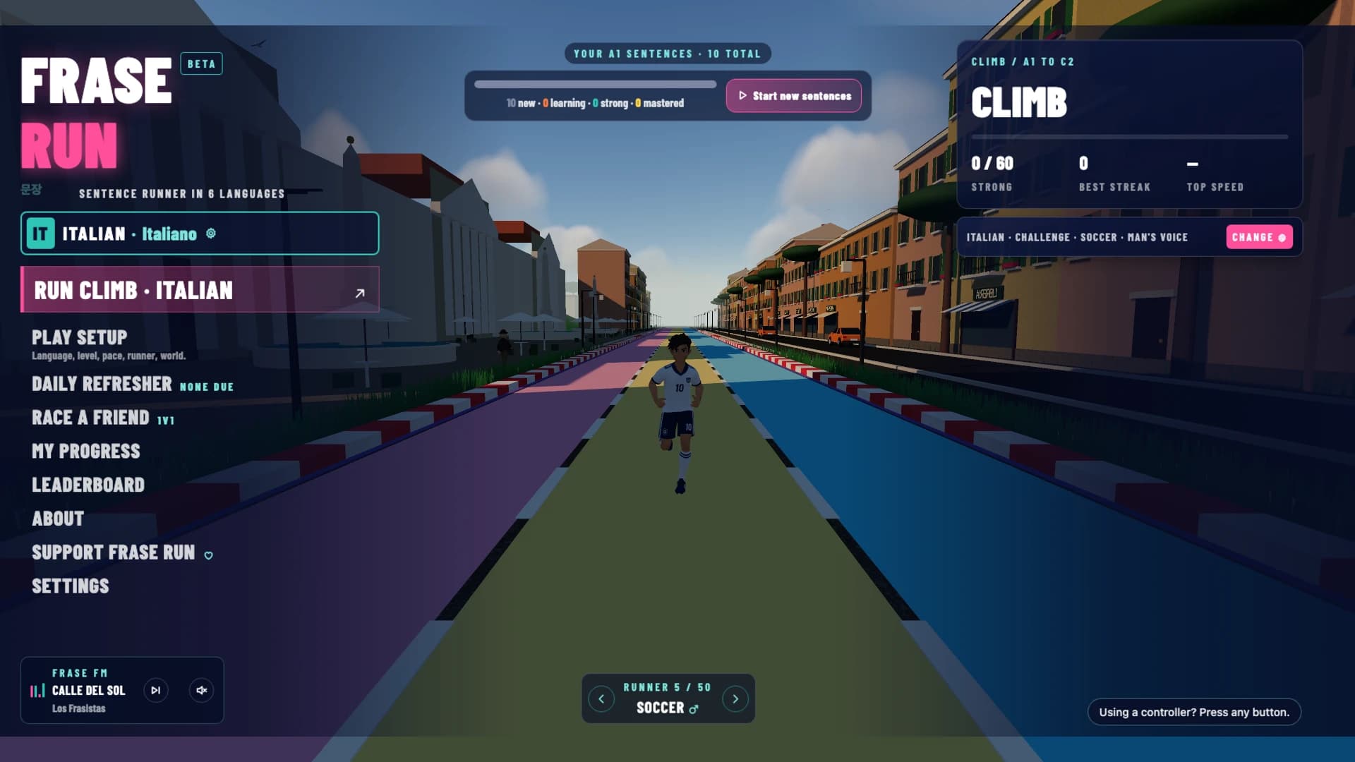 Frase Run: Italian Worlds