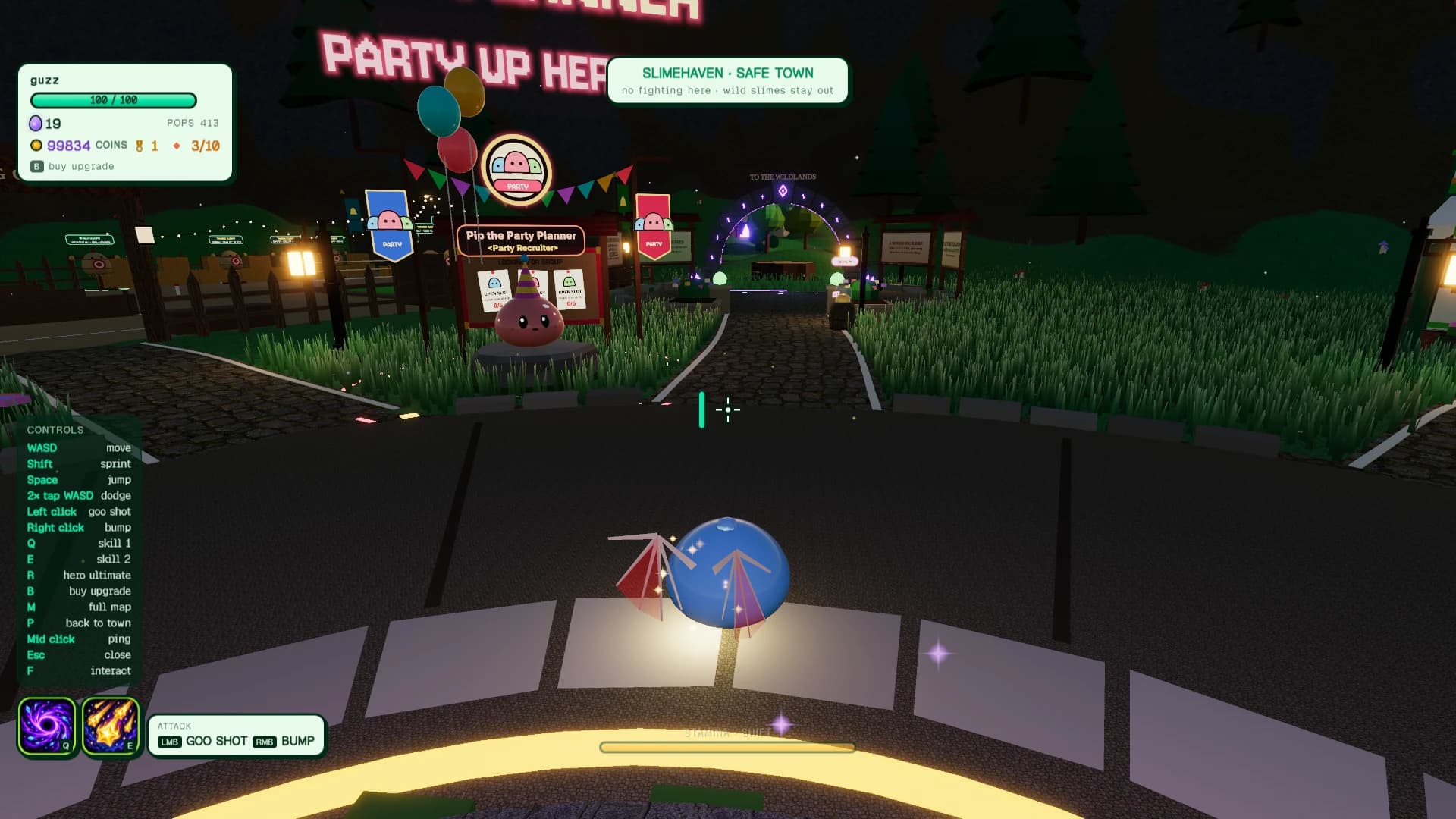 Slimeling: a moment in the game