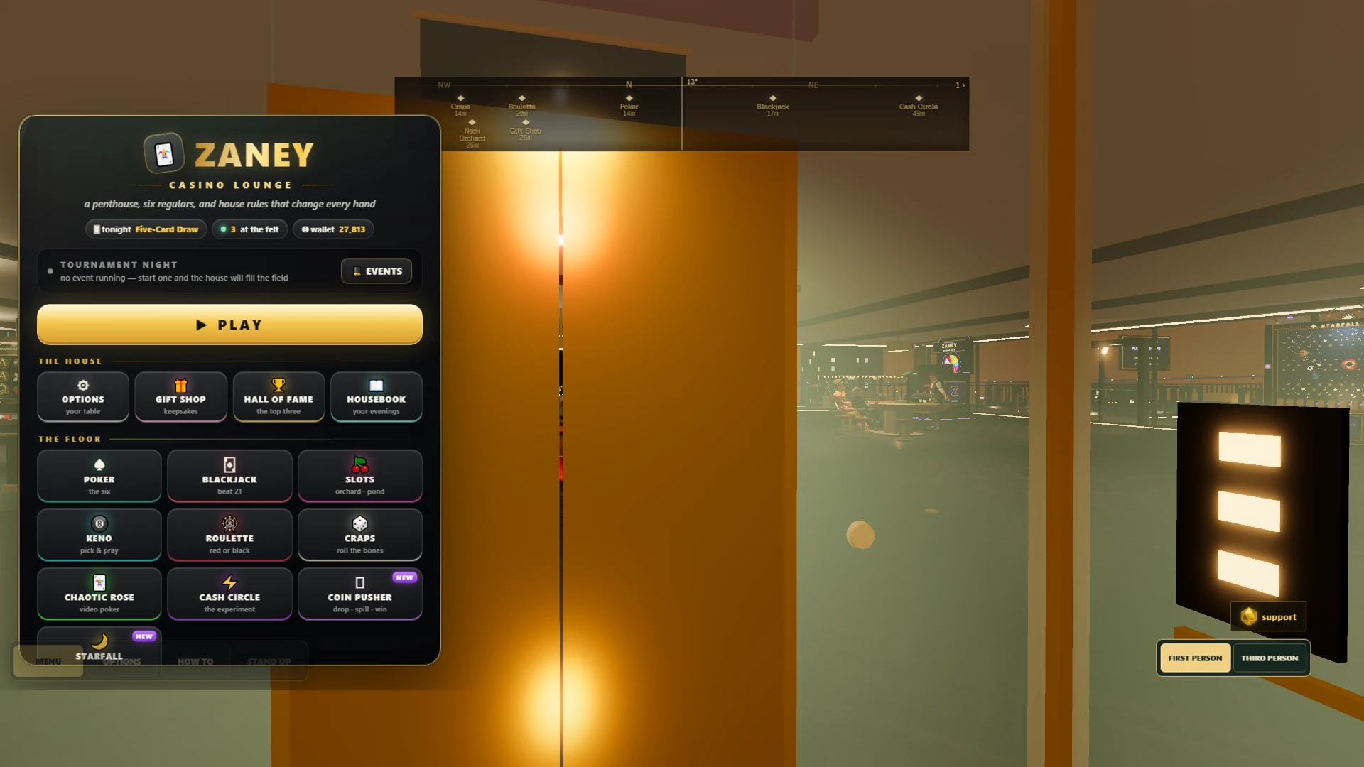 Zaney Casino Lounge: a moment in the game