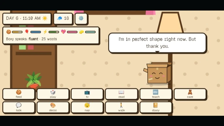 Box Buddy: Care and Settings