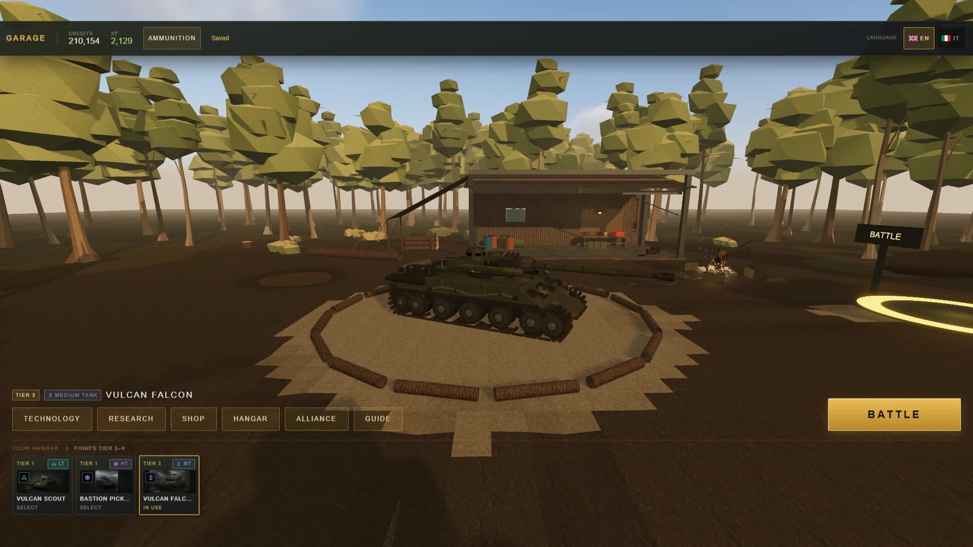 Steel Havoc: Tank Battles 5v5: Steady Hangar