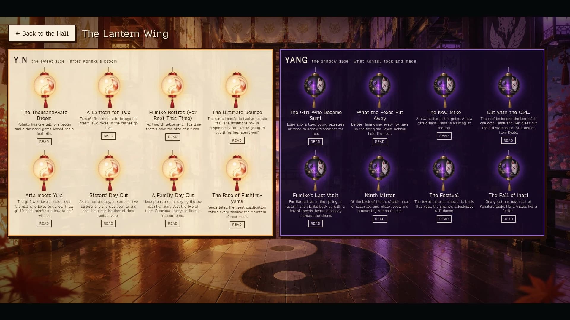 Nine Tails of Fushimi-yama: in-game scene