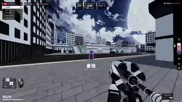 Flickshot: in-game scene
